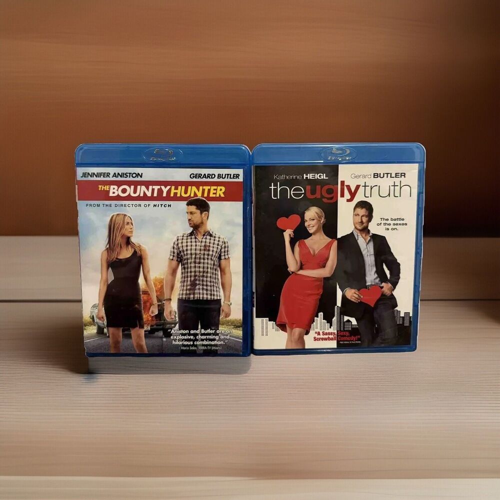 Gerard Butler Blu-ray Movie Lot Bounty Hunter & The Ugly Truth Jennifer Aniston